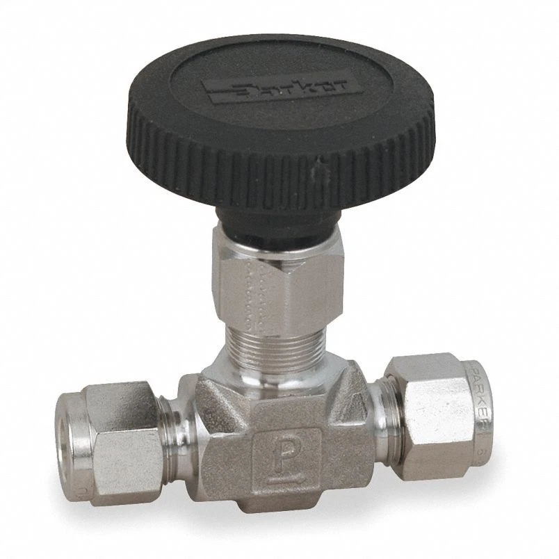 Parker 6A-V6LR-SS Needle Valve,Straight,316 SS,3/8 In. - Image 1 of 1