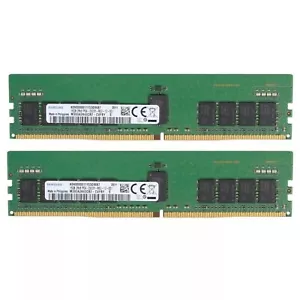 Samsung 32GB (2X16GB) DDR4 2933Mhz 2RX8 ECC Registered Server RDIMM Memory Ram - Picture 1 of 5