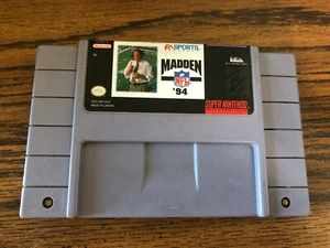 Madden NFL '94 (Super Nintendo Entertainment System, SNES, 1993) solo carrello giochi - Foto 1 di 2