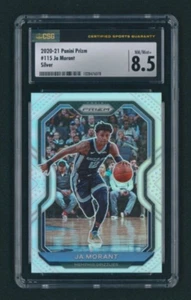 2020-21 Panini Prizm Ja Morant SILVER PRIZM #115 CGS 8.5 NM-MT+ GRIZZLIES - Picture 1 of 2