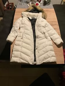 winterjacke, Karl Lagerfeld, weiß, L, mit Kaputze, top Zustand, lang, warm - Bild 1 von 9