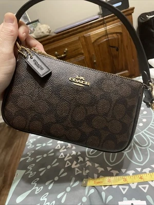 NWT Coach Nolita 19 Signature Canvas CW426 Mahogany Brown/black Mini Bag - Image 1 of 4