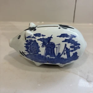 Hucha vintage azul y blanca - Imagen 1 de 7