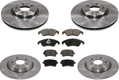 Front Rear Brake Rotors Brake Pads For Audi Q5 2.0L Turbo 2013 2014 2015 16 2017 - Image 1 of 4