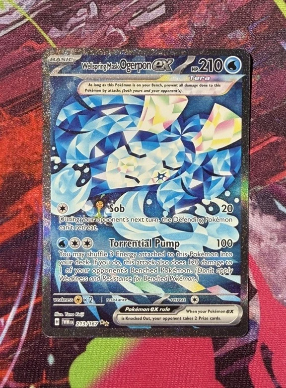 Wellspring Mask Ogerpon ex 213/167 Sv06: Twilight Masquerade Holo - Image 1 of 4