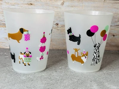 8 Pack Dog Party Plastic Cups. Dog Birthday Supplies , Reusable Cups. - Image 1 of 2