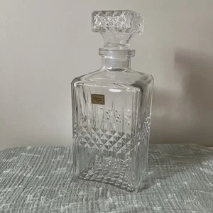 Vintage Luminarc France Decanter Scotch/Whiskey Clear Glass 30 Oz - NEW no box - Picture 1 of 13