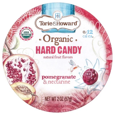 Organic Hard Candy, Pomegranate & Nectarine, 2 oz (57 g) - Image 1 of 4