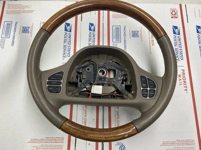 Volante de madera Lincoln Town Car Grand Marquis 2003-2004 beige OEM # 10 Foto 1 de 4