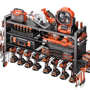 Großer Elektrowerkzeug Organizer Wandhalterung, Schwerlast Werkzeug Organizer mit 10 Kabel... - Bild 1 von 7