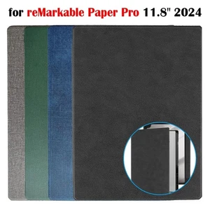Leather Color Tablet Cover Folio Shell for reMarkable Paper Pro 11.8 inch 2024 - Picture 1 of 11
