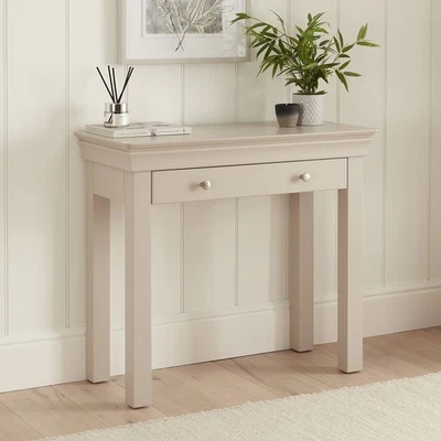 Wilmslow Dove Grey  1 Drawer Dressing Table -  SLIGHT SECONDS - WDG16-F403 - Image 1 of 4