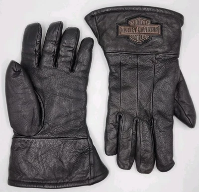 VTG Harley-Davidson Leather Gauntlet Gloves XXL Mens Motorcycle Riding Gear 2XL - Image 1 of 4