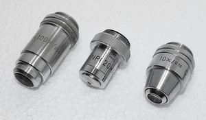 Leitz Wetzlar 3 Objectives in one Buy for Microscope - Picture 1 of 3