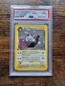 Pokemon Dark Magneton Team Rocket 1st Edition Holo Rare #11 PSA 9 Mint - Picture 1 of 2