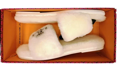 Новый в коробке Tory Burch слоновой кости драгоценности стриженный мех тапочки размер 8 - Изображение 1 из 4