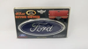 Ford BULLY Trailer Hitch Receiver Cover, Chrome, Ford Logo - Foto 1 di 5