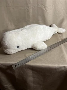 Sea World White Beluga Whale Plush Stuffed Animal by The Petting Zoo 2022 21" - Picture 1 of 6