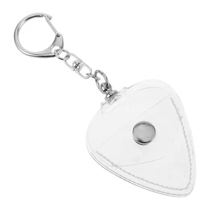 Mini Guitar Pick Holder Picks Storage Pouch Box Keychain Plectrum - Picture 1 of 20