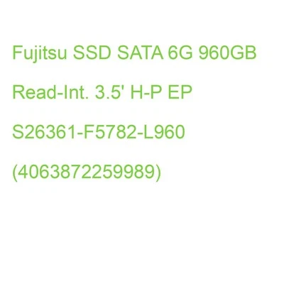 Fujitsu SSD SATA 6G 960GB Read-Int. 3.5' H-P EP S26361-F5782-L960 (4063872259989 - Bild 1 von 2