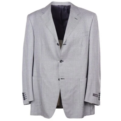 Canali Slim-Fit Houndstooth Check Wool-Silk Sport Coat 46L Long (Eu 56L) NWT - Image 1 of 4