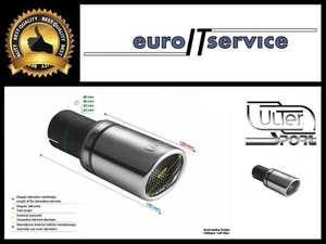 NEUF TOP MUFFLER TIP ULTER SPORT N1-90RS - SILENCER TAIL PIPE 90mm - Imagen 1 de 3