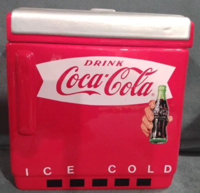 Archivo casero de cerámica Coca-Cola vintage de los años 90 con 3 carpetas de archivos Foto 1 de 4