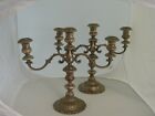ANTIQUE STERLING SILVER FISHER VICTORIA WEIGHTED CANDELABRUM