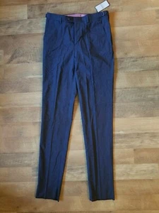 THOMAS ROSA Hombre Talla 30 PANTALONES BARBICAN Pantalones Carbón Algodón Hecho en Europa - Imagen 1 de 5