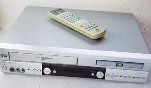 JVC DVD Video Cassette Recorder model# HR--XVC1U W/Remote Tested Working Silver - Picture 1 of 9