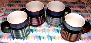 4 Quality Pristine Taimei Teatime Ceramic Coffee Mugs - Picture 1 of 2