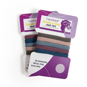 Infinity Seamless Hair Ties for Natural Hair No Damage Stretch Stay Hair Ties Ro - Picture 1 of 4