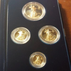 1994 American Gold Eagles - 4 Coin Proof Set w/Box & Coa - Picture 1 of 9