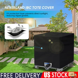 275 Gallon IBC Tote Cover Sunshade Waterproof Protective 1000L Garden Water Tank - Picture 1 of 20