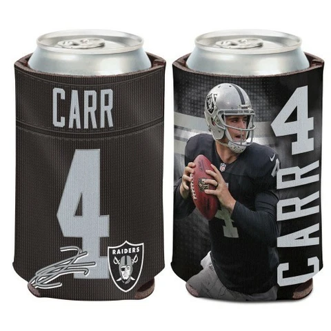 DEREK CARR OAKLAND RAIDERS CAN BOTTLE COOZIE COOLER KOOZIE Cover