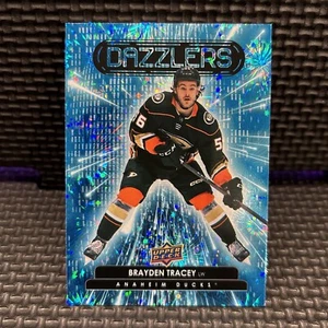 2022-23 Upper Deck Dazzlers Blue #DZ-97 Brayden Tracey Anaheim Ducks Rookie - Picture 1 of 2
