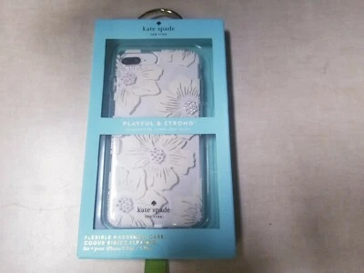 Kate Spade Flexible Hardshell Case for iPhone 8 Plus/7 Plus - Clear/White/Floral - Image 1 of 3