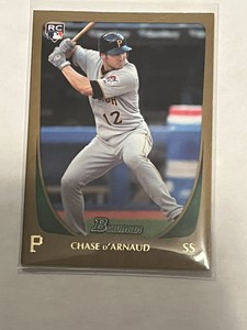 2011 Bowman Draft Gold Chase d'Arnaud #28 Rookie RC - Pirates