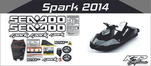 SEADOO Spark 2014 GRAPHICS /DECAL / Sticker KIT - Picture 1 of 1