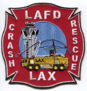 CALIFORNIA - L.A.X. Airport Crash Fire Rescue Patch (New Style) - Picture 1 of 1
