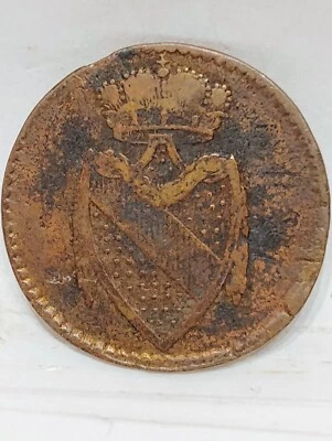 GERMANY BADEN ~ 1805 ~ 1/4 KREUZER ~ VF - Image 1 of 2