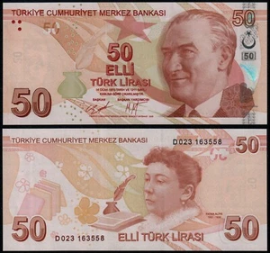 TURKEY 50 LIRA (P225d) 2009 (2020) UNC - Picture 1 of 1