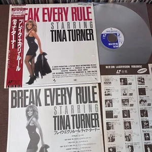 TINA TURNER Break Every Rule JAPAN Laser Disc LD L050-1084 w/ OBI + JPN INSERT - Picture 1 of 24
