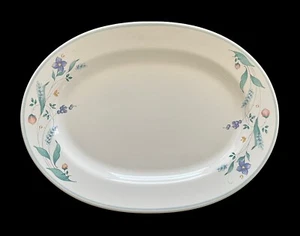 Pfaltzgraff April 14" tiefe ovale Servierplatte mit Aufklebern Top - Bild 1 von 4