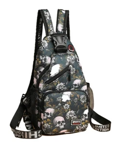 Designer Daypack Skull Totenkopf - Rucksack Backpack Handtasche - Picture 1 of 4