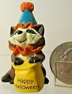 Hallmark Merry Miniature Halloween 1989 RACOON - Picture 1 of 9