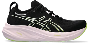 ASICS GEL NIMBUS 26 WOMEN - BLACK/NEON LIME - 1012B601-004 - Imagen 1 de 7