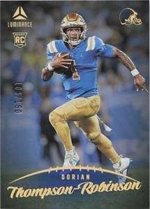 2023 Panini Luminance Gold #140 Dorian Thompson-Robinson /150 - SP - HOT QB RC - Picture 1 of 2