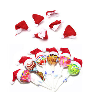 6/30 PCS Christmas Lollipop Cover Decoration Xmas Party Garden Ornament-7H