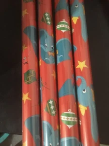 Disney Dumbo GIFT WRAP WRAPPING PAPER ROLL Holiday 80 SQ. FT - Picture 1 of 1